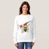 Biene bei Darts mit Dart.PNG Sweatshirt (Vorne ganz)