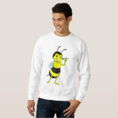 Biene bei Darts mit Dart Sweatshirt (Vorne ganz)