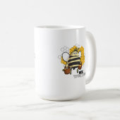 Biene bei der Arbeit Kaffeetasse (VorderseiteRechts)
