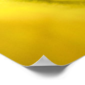Biene bei Yellow Zucchini Blume Small Poster (Ecke)
