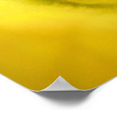 Biene bei Yellow Zucchini Blume Small Poster (Ecke)