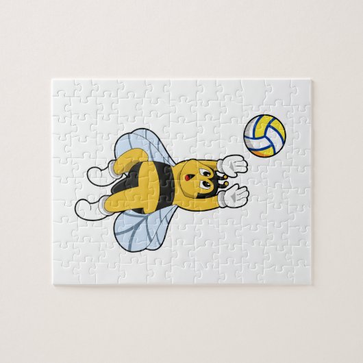 Biene beim Volleyball Sports Puzzle (Horizontal)