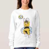 Biene beim Volleyball Sports Sweatshirt (Vorderseite)