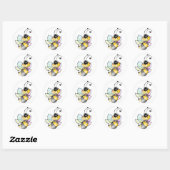 Biene Bienen aufkleber - sticker bee bees (Blatt)