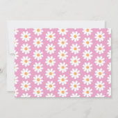 Biene Birthday Foto Party Pink Daisy Zwei 2 Einladung (Rückseite)