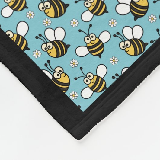 Biene & Blue Quilt Fleecedecke (Ecke)