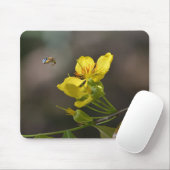Biene, Blume Mousepad (Mit Mouse)