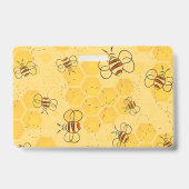 Biene Buzzing Honey Bees Bumblebee Art Ausweis (Rückseite)