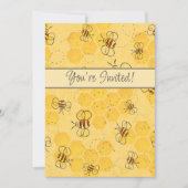 Biene Buzzing Honey Bees Bumblebee Art Einladung (Vorderseite)
