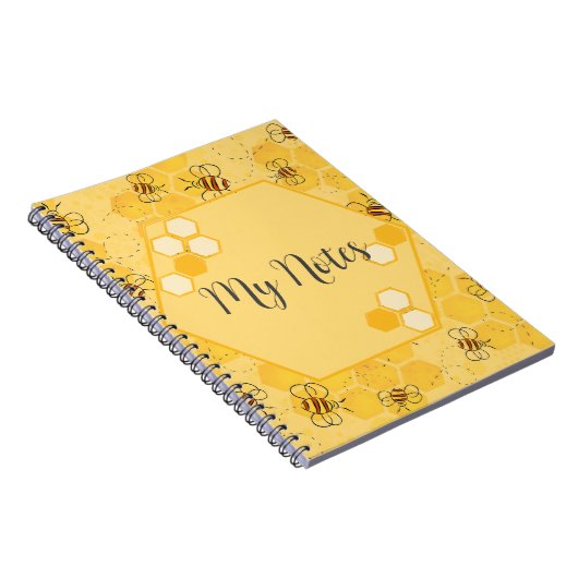 Biene Buzzing Honey Bees Bumblebee Art Notizblock (Rechte Seite)