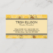 Biene Buzzing Honey Bees Bumblebee Art Visitenkarte (Rückseite)