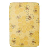 Biene Buzzing Honey Bees Niedlich Badematte (Vorderseite Vertikal)