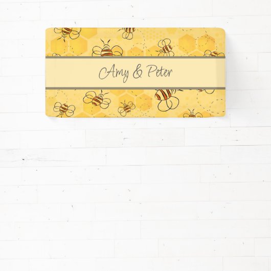 Biene Buzzing Honey Bees Niedlich Banner (InSitu)