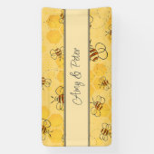 Biene Buzzing Honey Bees Niedlich Banner (Vertikal)