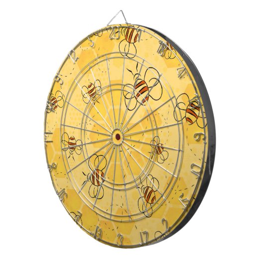 Biene Buzzing Honey Bees Niedlich Dartscheibe (Vorderseite rechts)