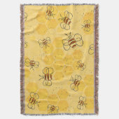 Biene Buzzing Honey Bees Niedlich Decke (Vorderseite Vertikal)