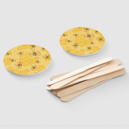 Biene Buzzing Honey Bees Niedlich Fächer (Non-assembled)