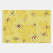 Biene Buzzing Honey Bees Niedlich Geschenkpapier Set (Vorderseite 3)