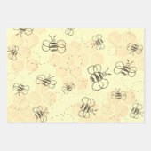 Biene Buzzing Honey Bees Niedlich Geschenkpapier Set (Vorderseite 2)