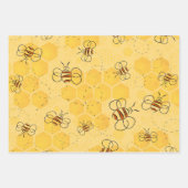 Biene Buzzing Honey Bees Niedlich Geschenkpapier Set (Vorderseite)