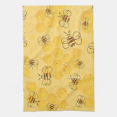 Biene Buzzing Honey Bees Niedlich Geschirrtuch (Vertikal)