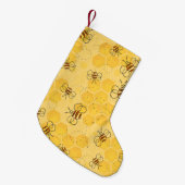 Biene Buzzing Honey Bees Niedlich Kleiner Weihnachtsstrumpf (Vorderansicht (hängend))