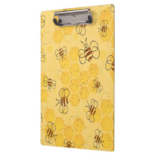 Biene Buzzing Honey Bees Niedlich Klemmbrett (Links)