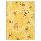 Biene Buzzing Honey Bees Niedlich Klemmbrett (Rückseite)