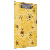 Biene Buzzing Honey Bees Niedlich Klemmbrett (Rechts)