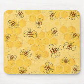 Biene Buzzing Honey Bees Niedlich Mousepad (Vorne)