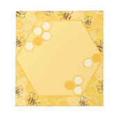 Biene Buzzing Honey Bees Niedlich Notizblock (Vorderseite)