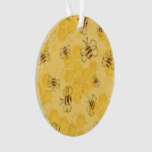 Biene Buzzing Honey Bees Niedlich Ornament (Vorderseite)