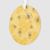 Biene Buzzing Honey Bees Niedlich Ornament (Vorderseite)