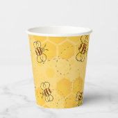 Biene Buzzing Honey Bees Niedlich Pappbecher (Rückseite)