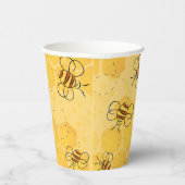 Biene Buzzing Honey Bees Niedlich Pappbecher (Rechts)