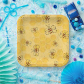 Biene Buzzing Honey Bees Niedlich Pappteller (Party)