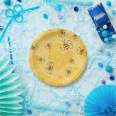 Biene Buzzing Honey Bees Niedlich Pappteller (Party)