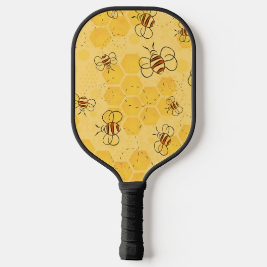 Biene Buzzing Honey Bees Niedlich Pickleball Schläger (Rückseite)