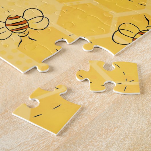 Biene Buzzing Honey Bees Niedlich Puzzle (Seite)