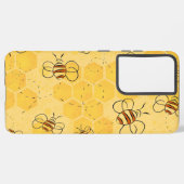 Biene Buzzing Honey Bees Niedlich Samsung Galaxy Hülle (Linke Seite)