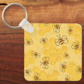 Biene Buzzing Honey Bees Niedlich Schlüsselanhänger (Vorderseite)