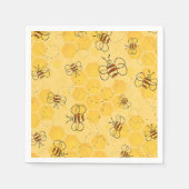 Biene Buzzing Honey Bees Niedlich Serviette (Vorderseite)