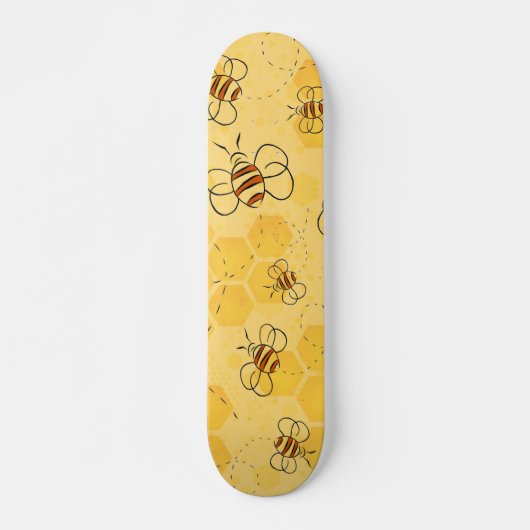 Biene Buzzing Honey Bees Niedlich Skateboard (Vorne)