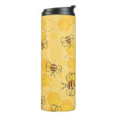 Biene Buzzing Honey Bees Niedlich Thermosbecher (Nach links gedreht)
