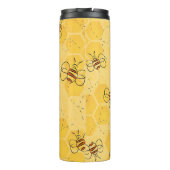Biene Buzzing Honey Bees Niedlich Thermosbecher (Rückseite)