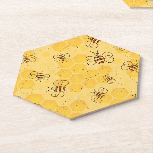 Biene Buzzing Honey Bees Niedlich Untersetzer (angewinkelt)