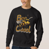 Biene Cool - Funny Bee mit Sonnenbrillen Design Sweatshirt (Vorderseite)