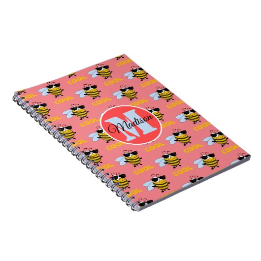 Biene Cool Funny Bee Pattern Personalisiertes Note Notizblock (Rechte Seite)
