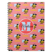 Biene Cool Funny Bee Pattern Personalisiertes Note Notizblock (Vorderseite)