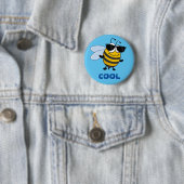 Biene Cool | Funny Trendy Bee individuell anpassba Button (Beispiel)